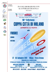 COPPA CITTÀ DI MILANO FRISBEE – 18a Edizione