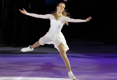 Foto: Caroline Kostner, medaglia di bronzo nel pattinaggio artistico, Olimpiadi invernali di Sochi 2014
