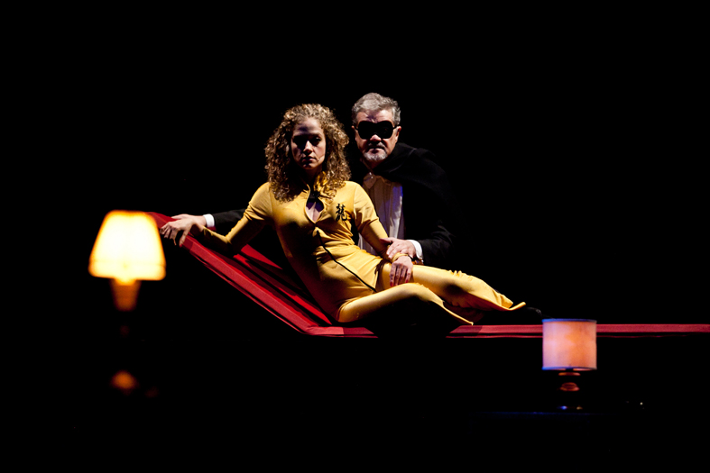 Foto di scena: Caterina Bajetta, Gaetano Callegaro in "Sogno (ma forse no)" di Luigi Pirandello al Teatro Litta di Milano