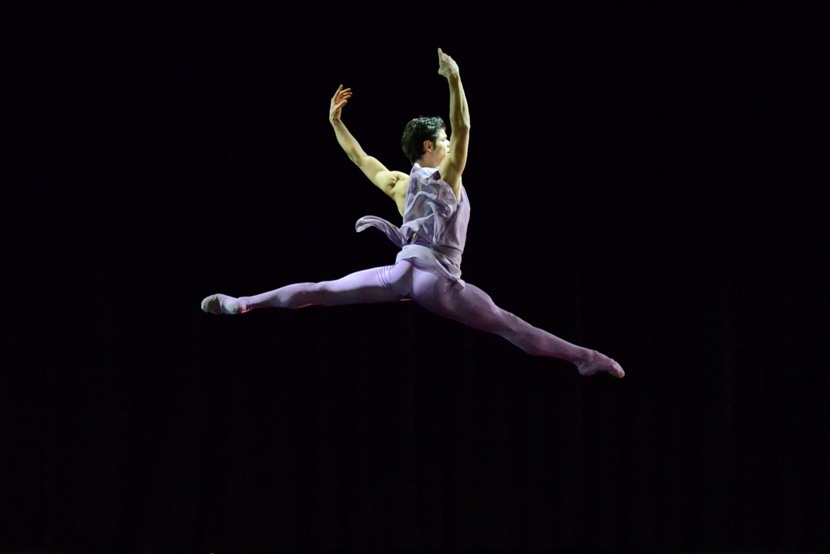 Foto: Liliana Cosi, salto ballerino glicine, Gala di balletto al Teatro Manzoni di Milano