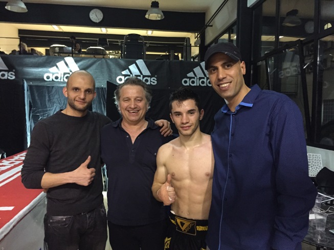 Foto di gruppo "Galà degli Sport da Ring", presso la Palestra Thunder Gym di Milano sabato 9 maggio 2015