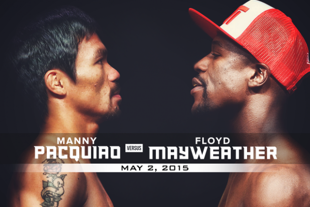 Foto: cover dell’incontro tra Floyd Mayweather e Manny Pacquiao, Las Vegas 2 maggio 2015