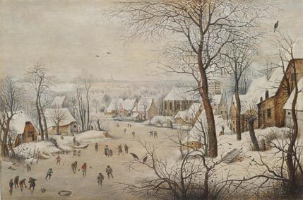 Foto: Pieter Brueghel il Giovane, Trappola per uccelli, Brueghel capolavori dell’arte fiamminga presso Palazzo Albergati di Bologna fino al 28 febbraio 2016