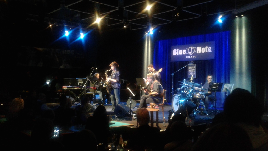 Foto del concerto al Blue Note di Milano il 3 novembre 2016. Al centro Ada Rovatti