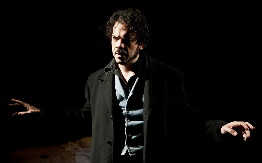 Foto di scena: Giulio Cesare, Mino Manni nel ruolo di Antonio, a MTM Sala Teatro Litta dal 9 al 15 novembre 2016