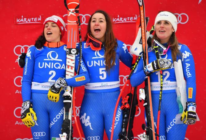 Foto: Arianna Fontana, Michela Moioli e Sofia Goggia, la “valanga rosa”