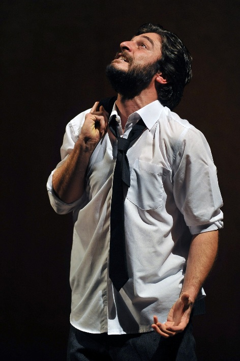 Foto di scena: Lino Guanciale in “Ragazzi di vita” , andato in scena al Piccolo Teatro Strehler dal 16 al 27 gennaio 2019