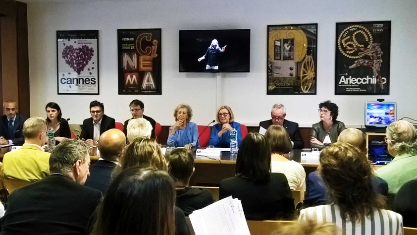 Foto: un momento della conferenza stampa di presentazione c/o AGIS Lombardia (3 ottobre 2019)
