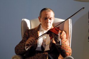 Foto di scena: Il nipote di Wittgenstein, Umberto Orsini © Marco Caselli Nirmal