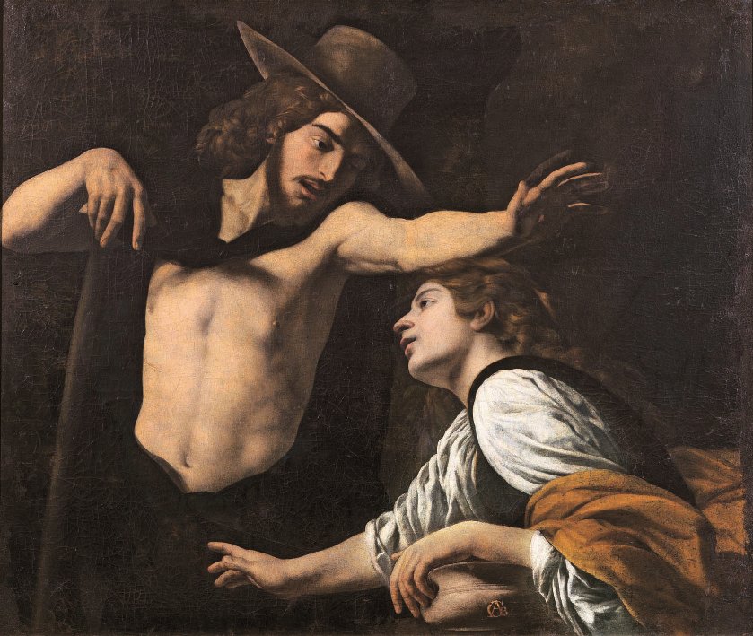 Foto: Dopo Caravaggio. Il Seicento napoletano – Battistello Caracciolo, Noli me tangere, 1618, olio su tela, cm. 123x142 © Museo di Palazzo Pretorio di Prato
