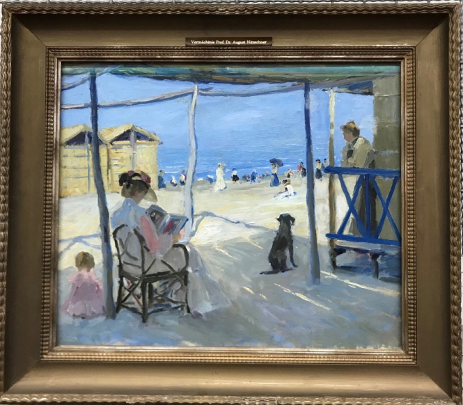 Foto: Philipp Klein, Sulla spiaggia di Viareggio, 1906, olio su tela © Landesmuseum Hannover