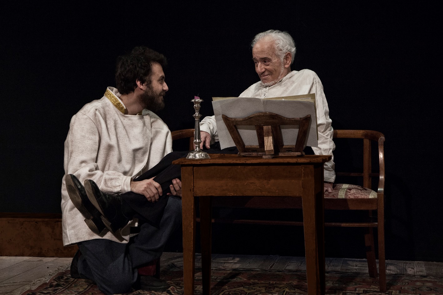 Foto di scena: La morte di Ivan Il’ic – Massimo De Vita e Stefano Grignani © Teatro Officina