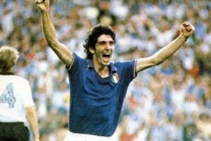 Foto: Paolo Rossi durante i Mondiali di Calcio 1982 in Spagna