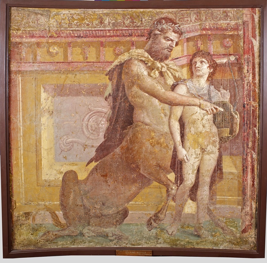 Foto: Achille e Chirone nella basilica di Ercolano © Giorgio Albano 