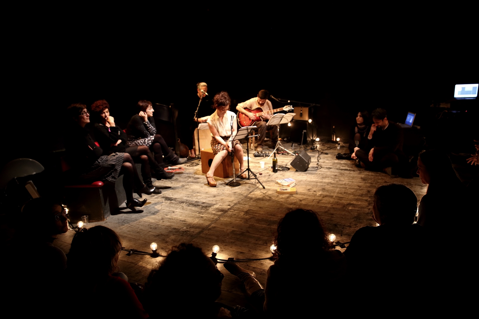 Foto: M’illumino di teatro a Garbatella – Piatti forti. Tamara Bartolini e Michele Baronio © Michela Gandolfo
