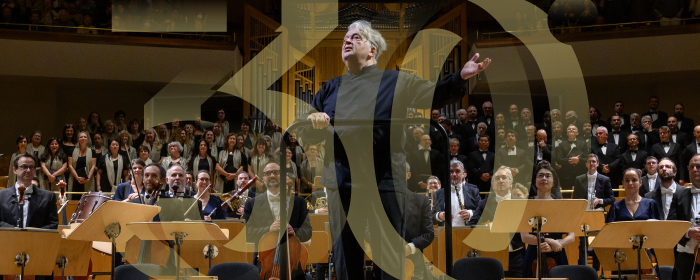Foto: M.°Claus Peter Flor durante un’esecuzione © Orchestra Sinfonica di Milano - Lunedì 13 novembre 2023