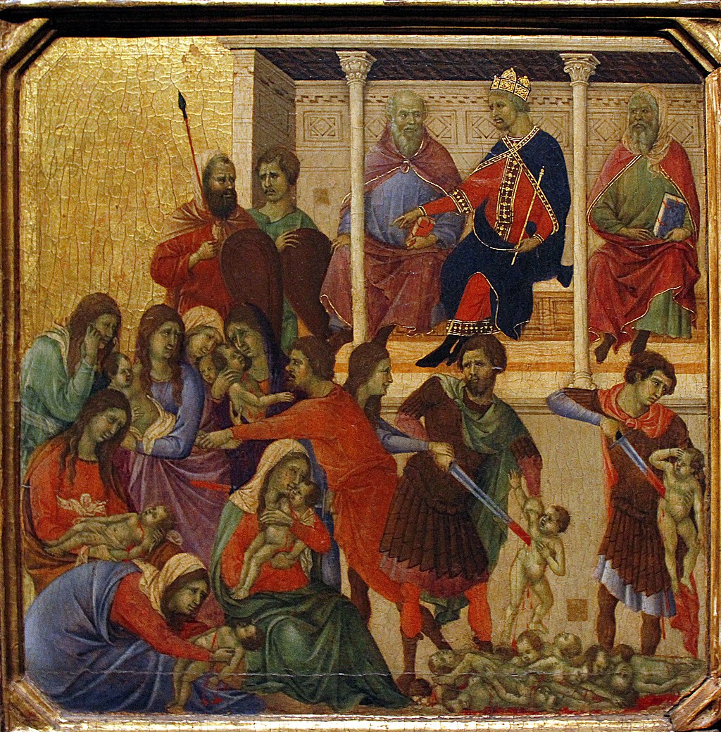 Foto: Duccio di Buoninsegna – La strage degli innocenti ne La Maestà del Duomo di Siena (1308 – 1311) © José Luiz Bernardes Ribeiro