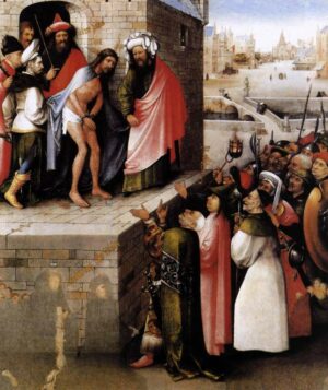 Foto: Hieronymus Bosch, Ecce Homo, 1476 circa, olio su tavola 75 × 61 cm. © Städelsches Kunstinstitut, Francoforte sul Meno