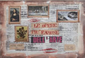 Foto: Home page 30 – cm. 28x41 - Prova di stampa con interventi di collage e scrittura © 2012 Gino Gini