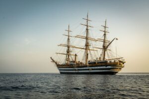 Foto: Nave Amerigo Vespucci © Tour Mediterraneo Vespucci © Ministero della Cultura - Difesa Servizi S.p.A.