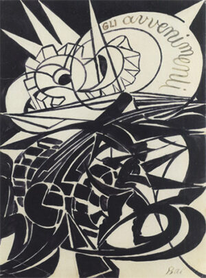 Foto: Giacomo Balla - Cannonate + stato d’animo, 1916