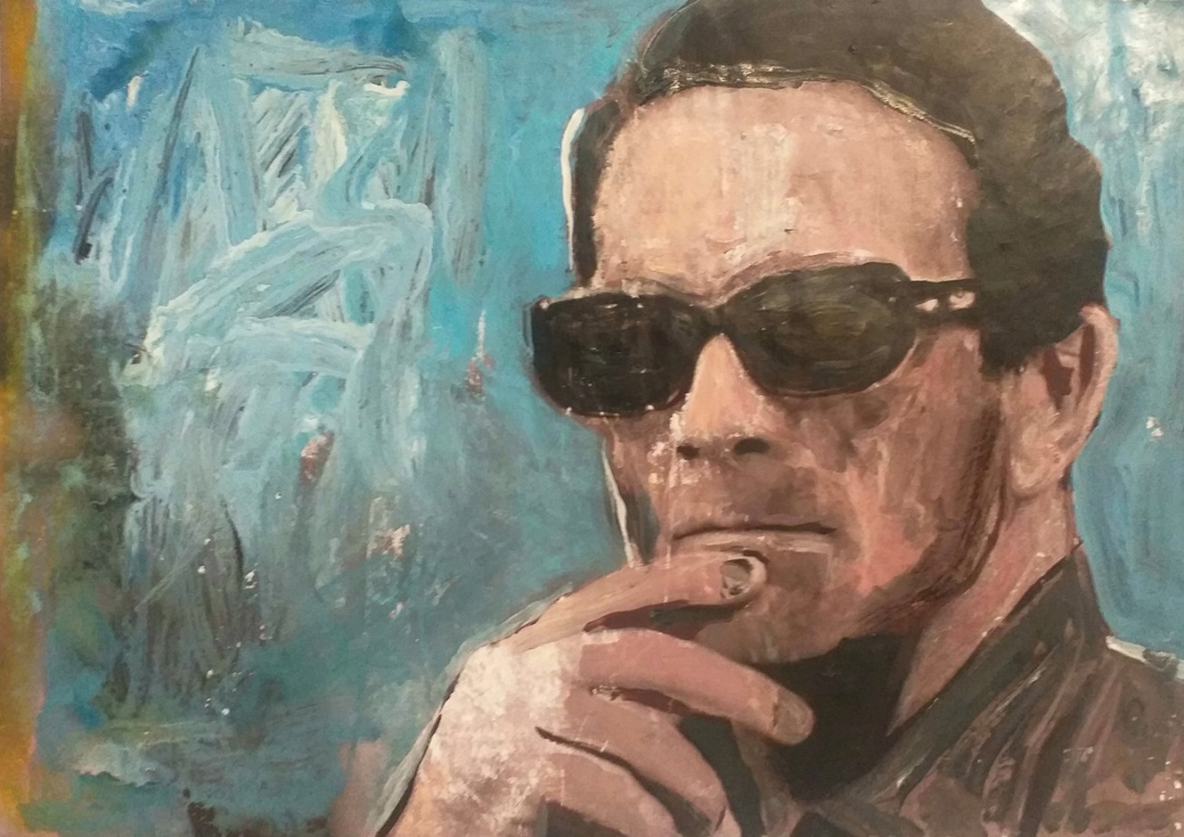 Foto: Pier Paolo Pasolini, 2025 t.m. su carta, cm. 30x40 © Giovanni Cerri
