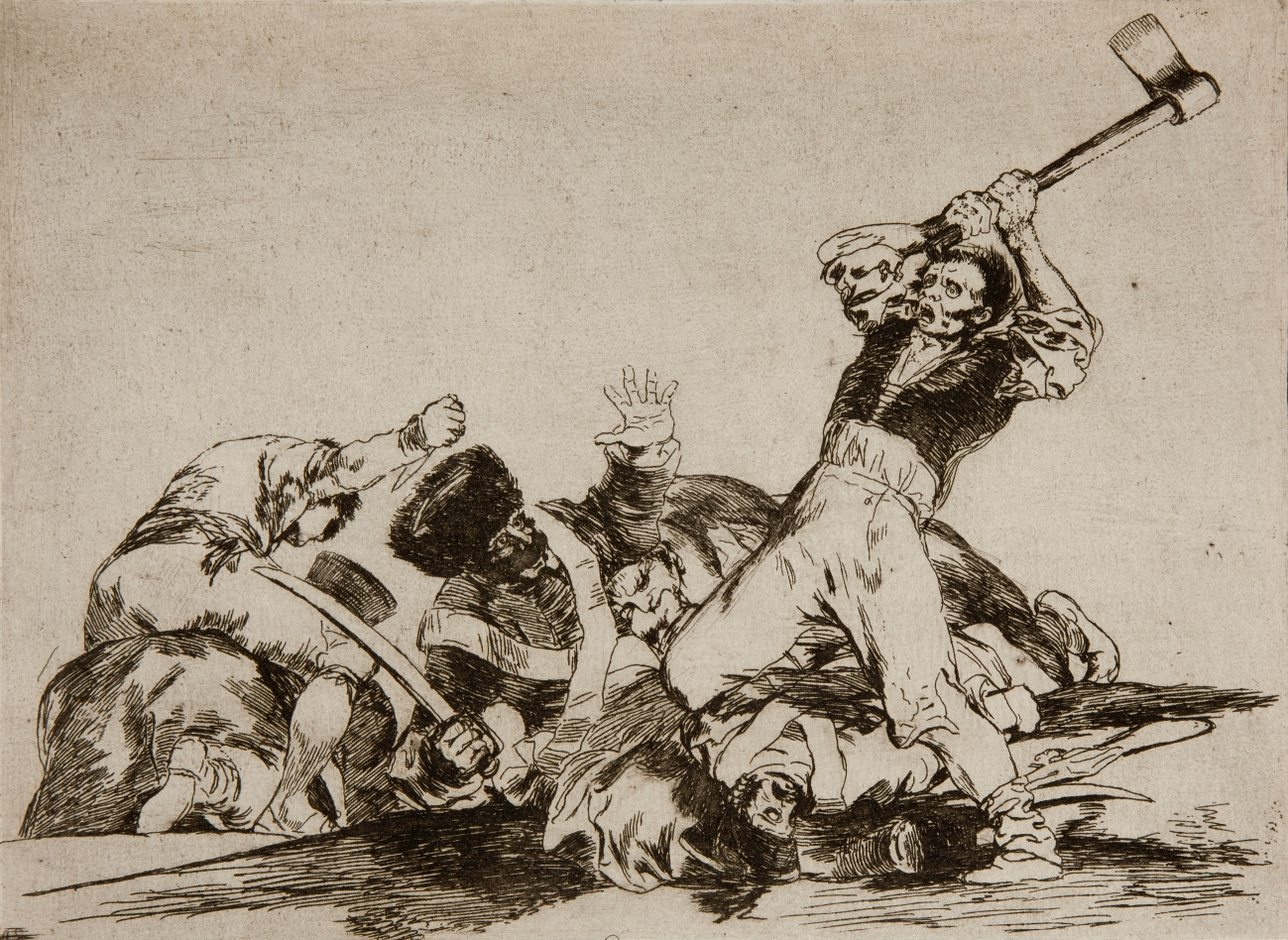 Francisco Goya –Los Desastres de la Guerra – Acquaforte e acquatinta su carta, 1810-1820 - No. 03, Lo Mismo – Museo del Prado, Madrid